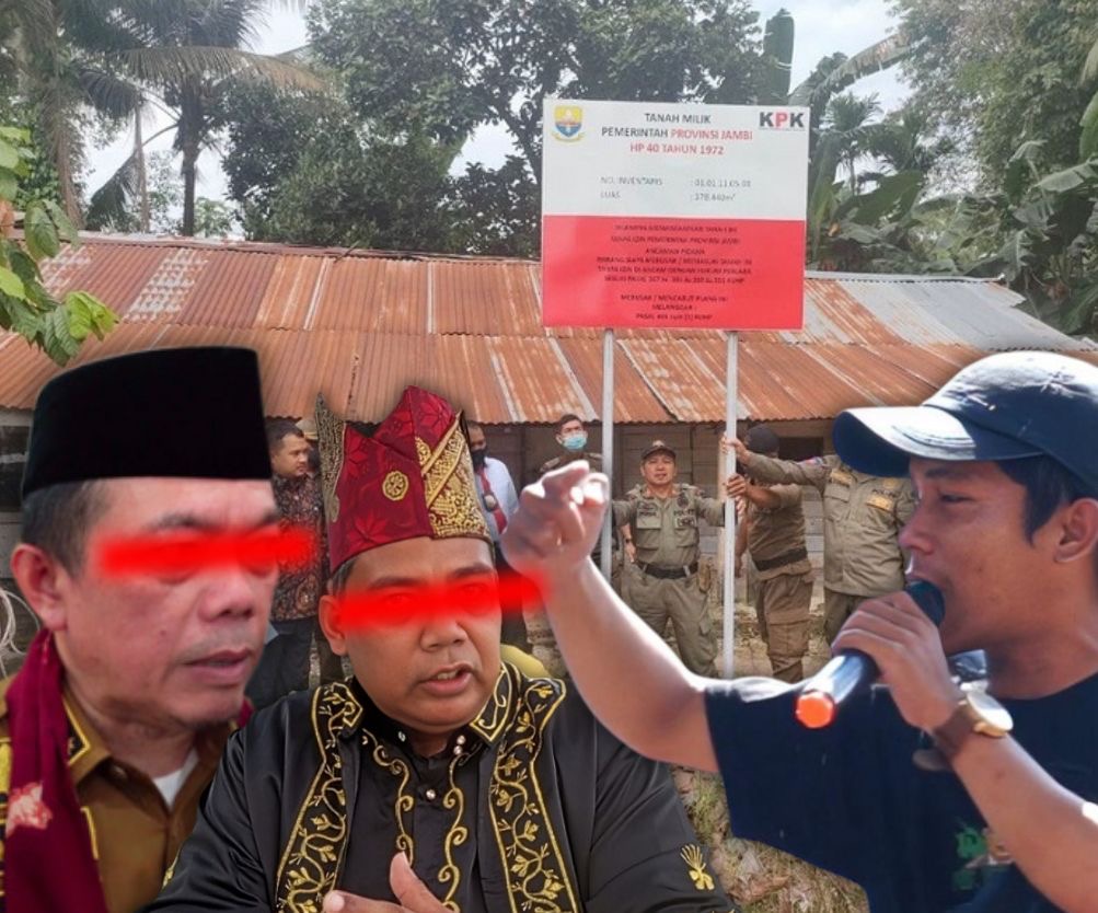 Ternyata Hanya Sebagian Bangunan Rumah RM Ketua Partai Orang Dekat Gubernur Jambi Berdiri Diatas Aset Pemprov yang Diplang KPK, Fauzan : Bongkar!